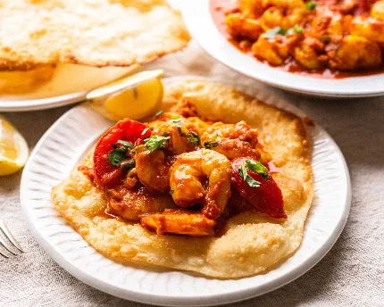 Prawn Puri (4 pcs)